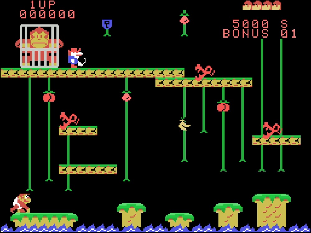 Gameplay of Donkey Kong Junior for Colecovision